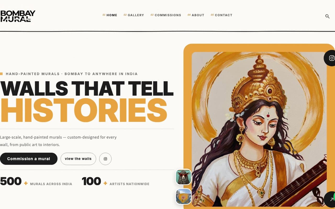 Bombay Mural website